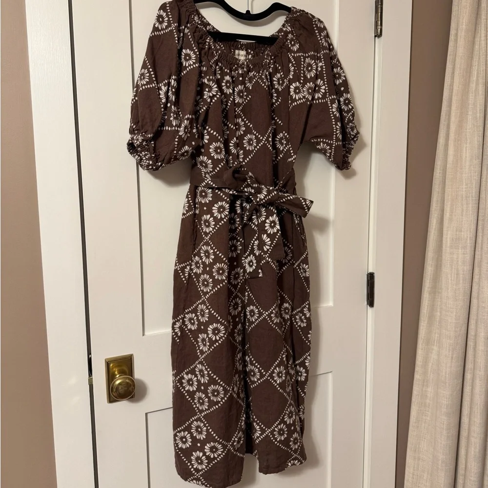 Daughters of India Dahlia Midi Dress in Maple - Picture 3 of 6